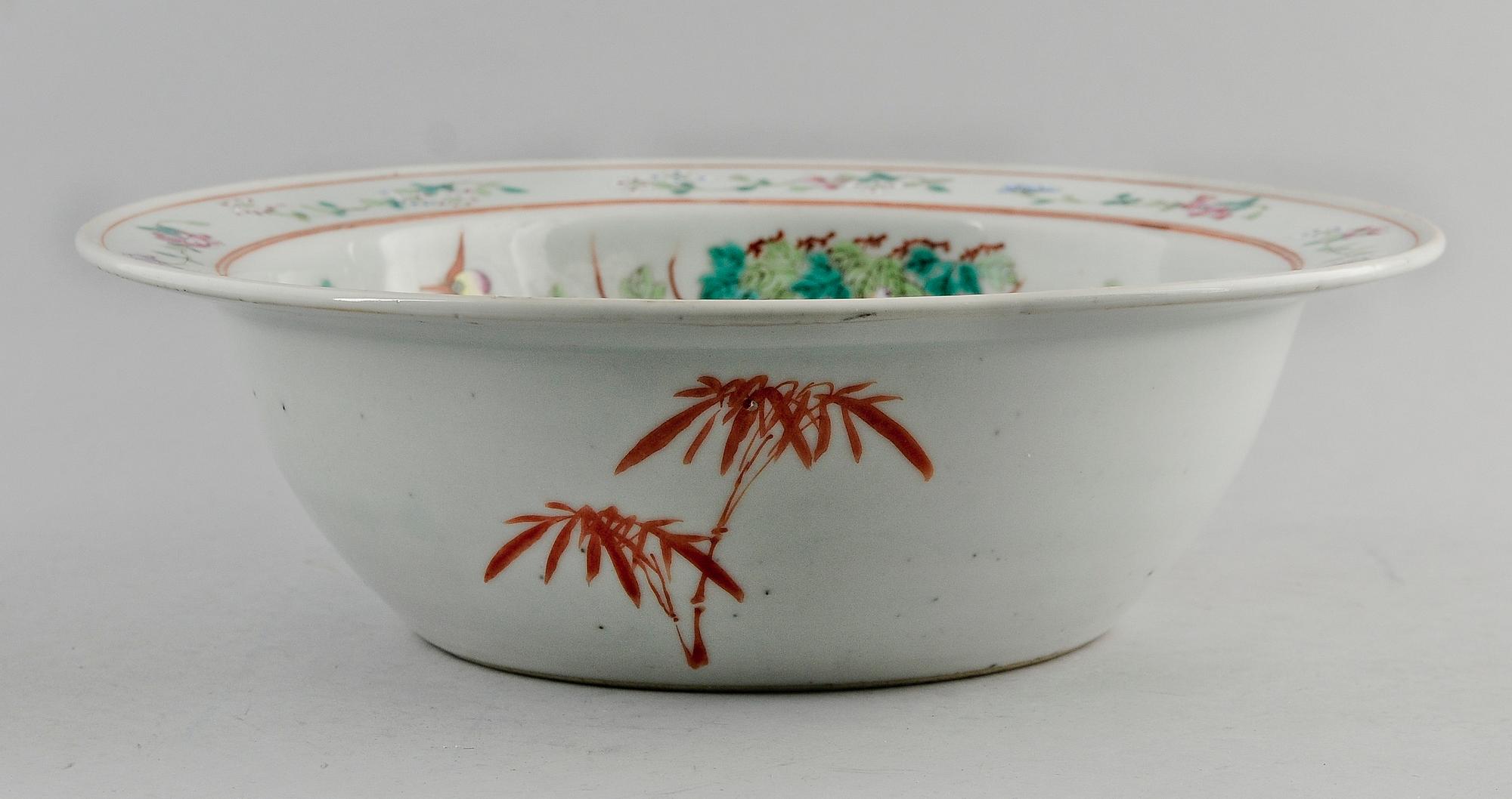 HANDFAT, porslin, Kina, 1800/1900-tal.