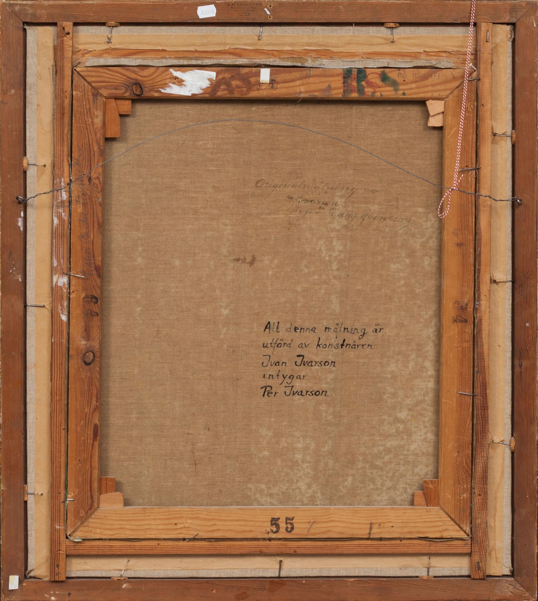 IVAN IVARSON, olja på duk. Signerad.