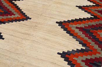 A semi-antique Qashqai kilim, c. 350 x 188 cm.