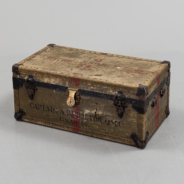 A 20 th century NEVER BREAK TRUNK, U.S. Army.