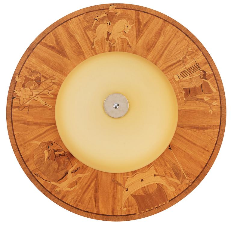 TAKPLAFOND, Birger Ekman, sannolikt, Mjölby Intarsia 1930-40-tal.