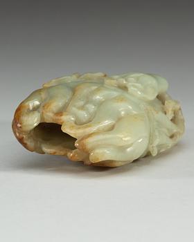 A Chinese nephrite figure of a finger citron.