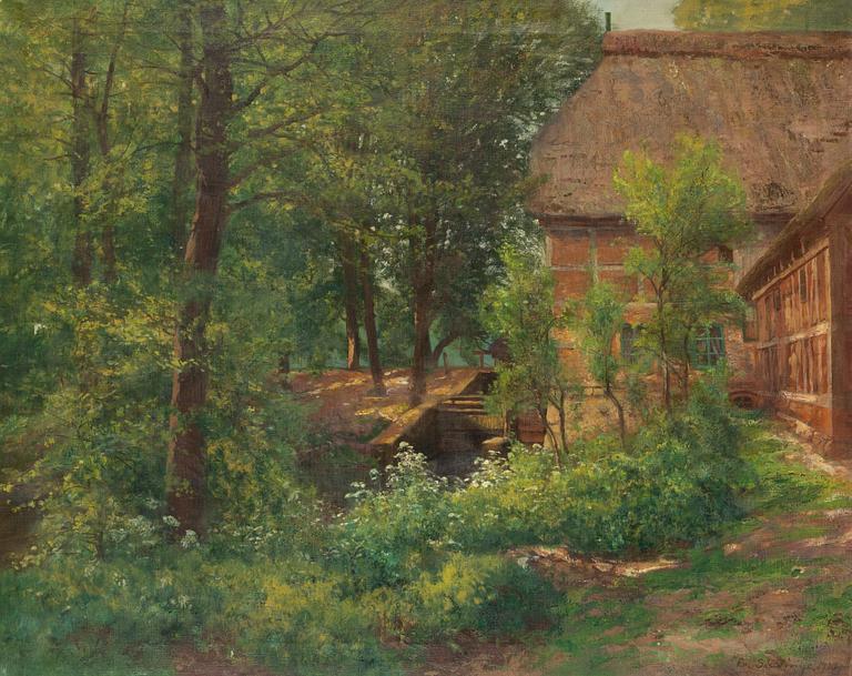 Friedrich Wilhelm Schwinge,  "Alte Mühle in der Herde".