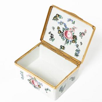 Dosa, emalj, 1700-tal.