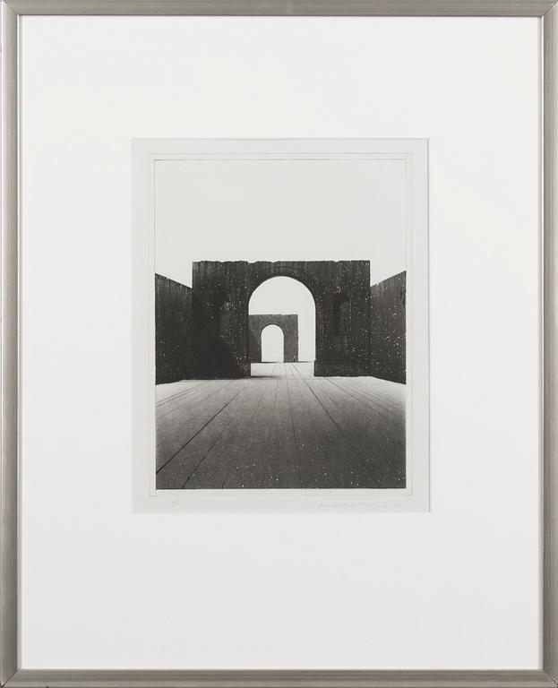 aquatint and drypoint, signed, dated -92 and numbered IV/X.