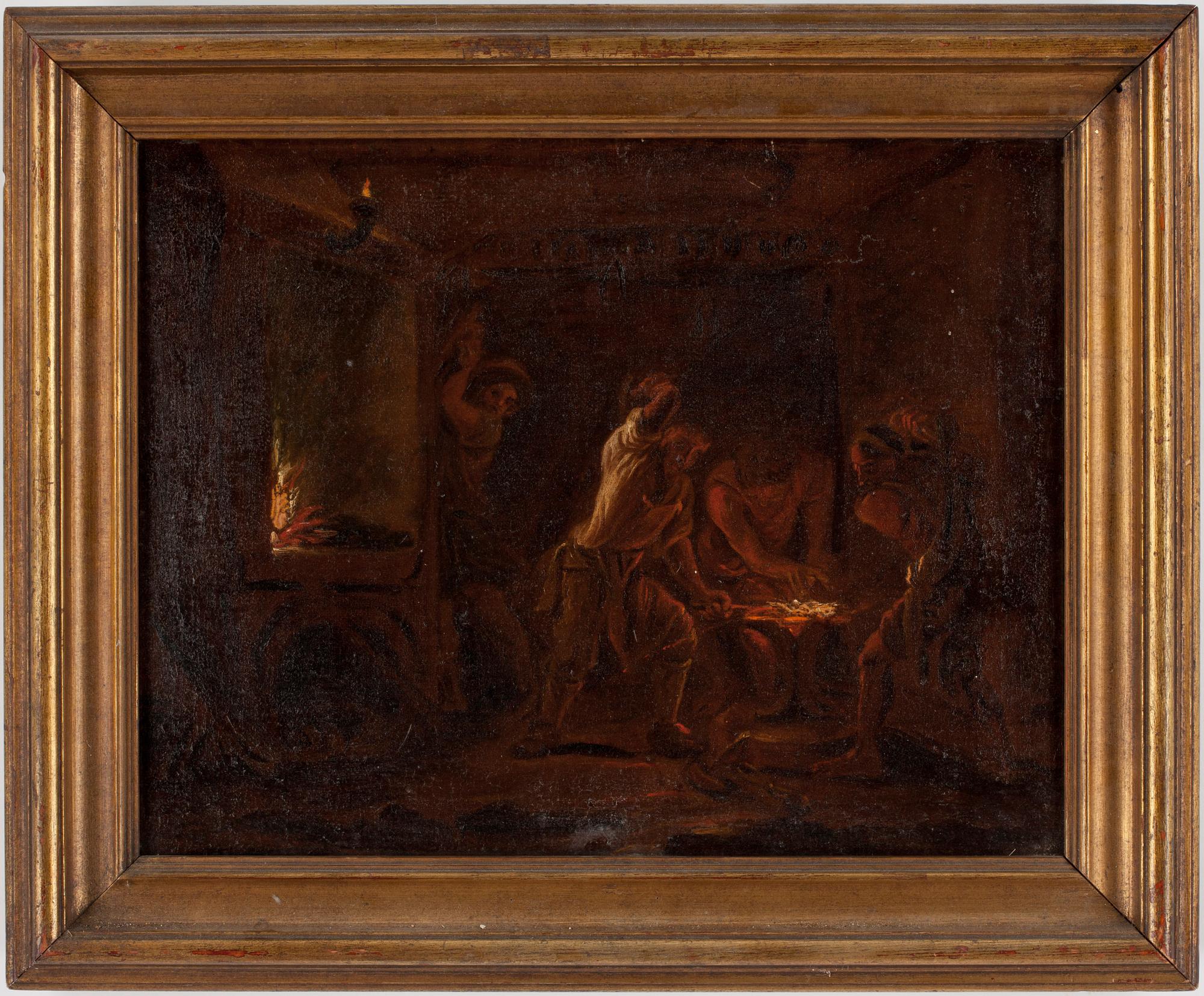 PÄR HILLERSTRÖM. HANS ART. Olja på duk uppfäst på pannå.