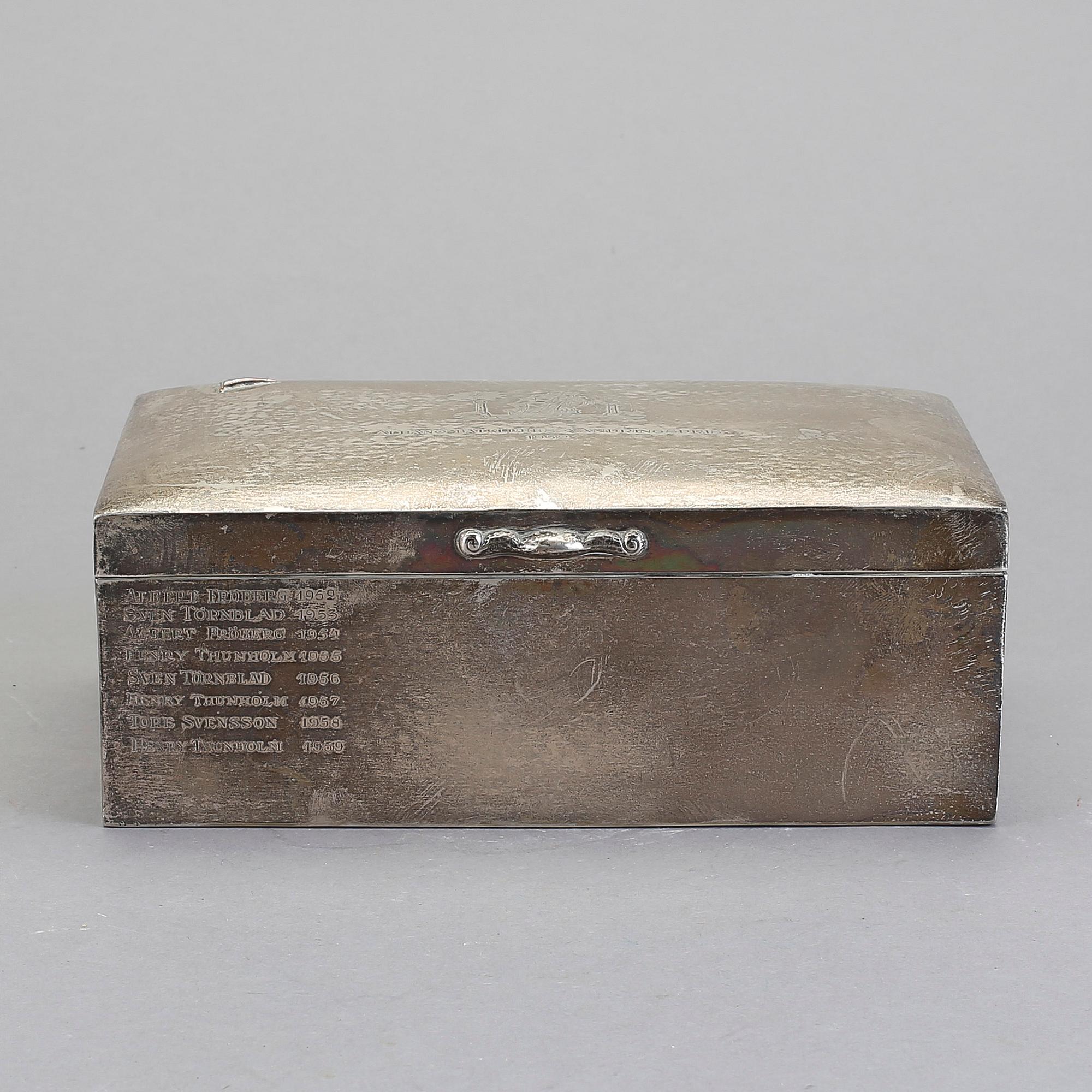 SPELSKRIN. Silver. CG Hallberg, Stockholm 1919.