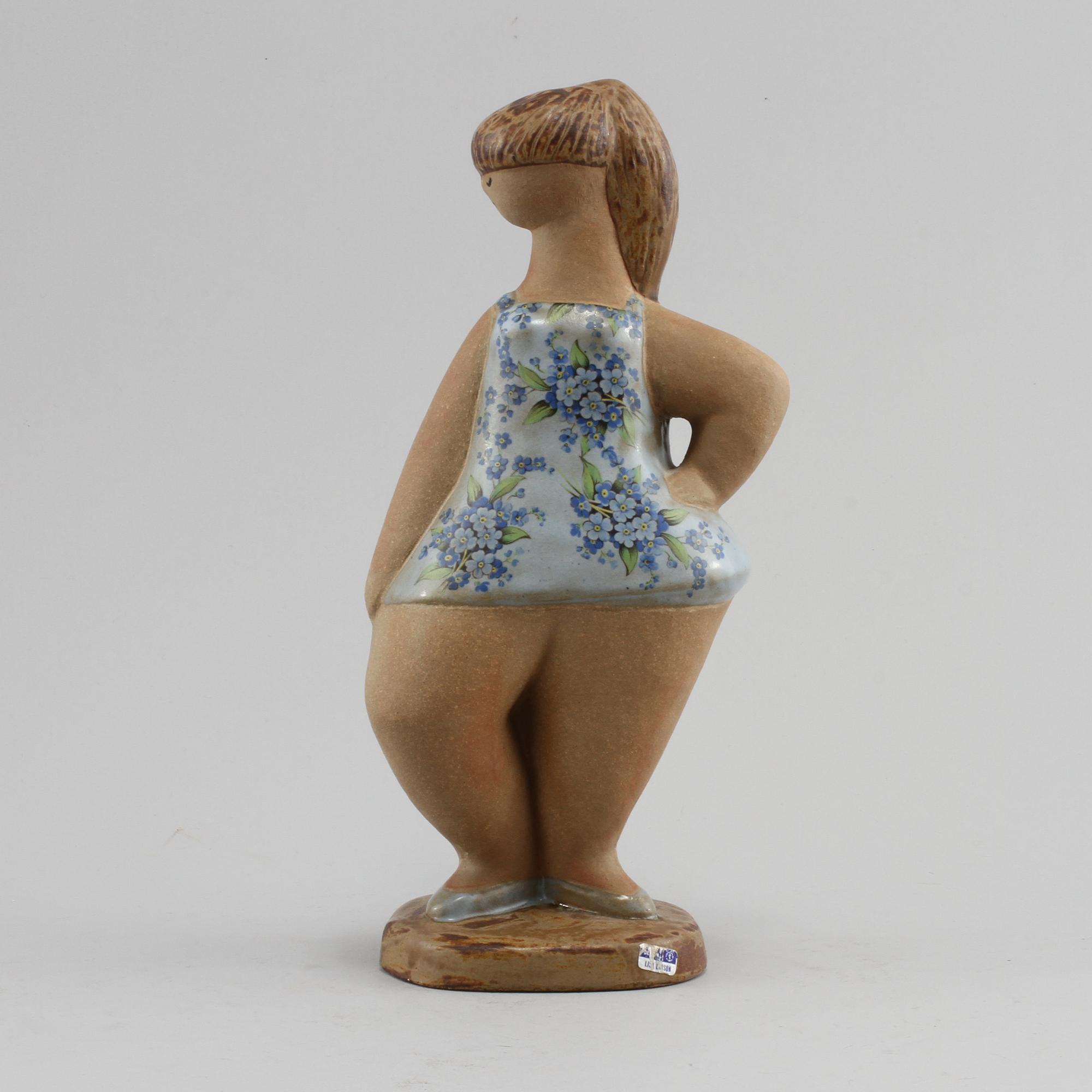 FIGURIN, stengods, Lisa Larson, Gustavsberg. 1900-talets andra hälft.