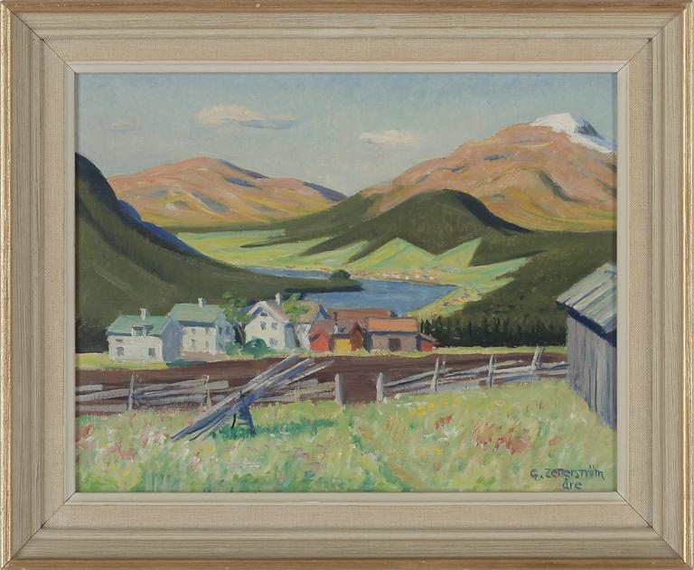 GUNNAR ZETTERSTRÖM, olja på pannå, signerad.