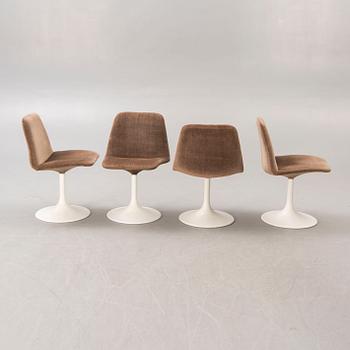 Börje Johansson, chairs, 4 "Vinga" Johanson Design, Markaryd, second half of the 20th century.