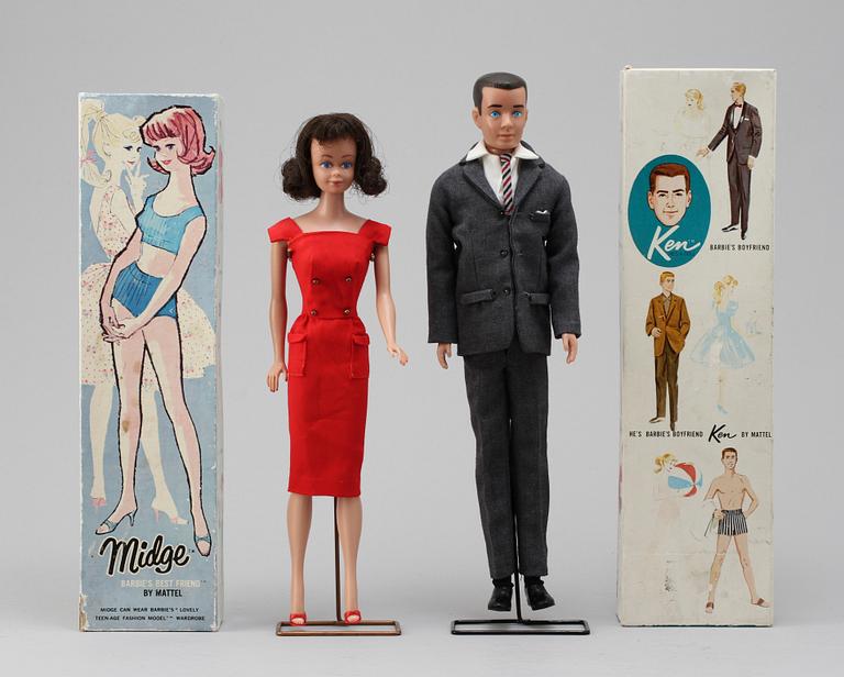 BARBIEDOCKOR, 2 st, 1950/60-tal.