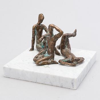 VEIKKO MYLLER, bronze and marble, signed and dated -88.