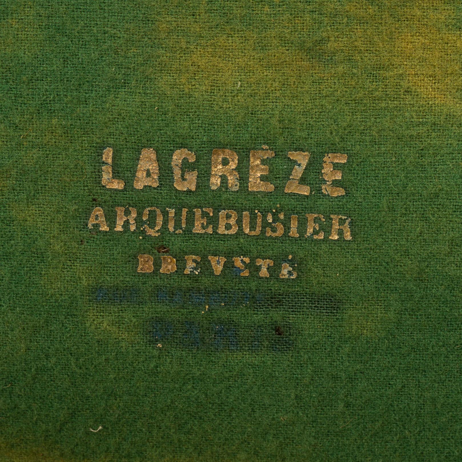 A 1840's French cased percussion pistols marked: Mre Rle de Maubeuge.