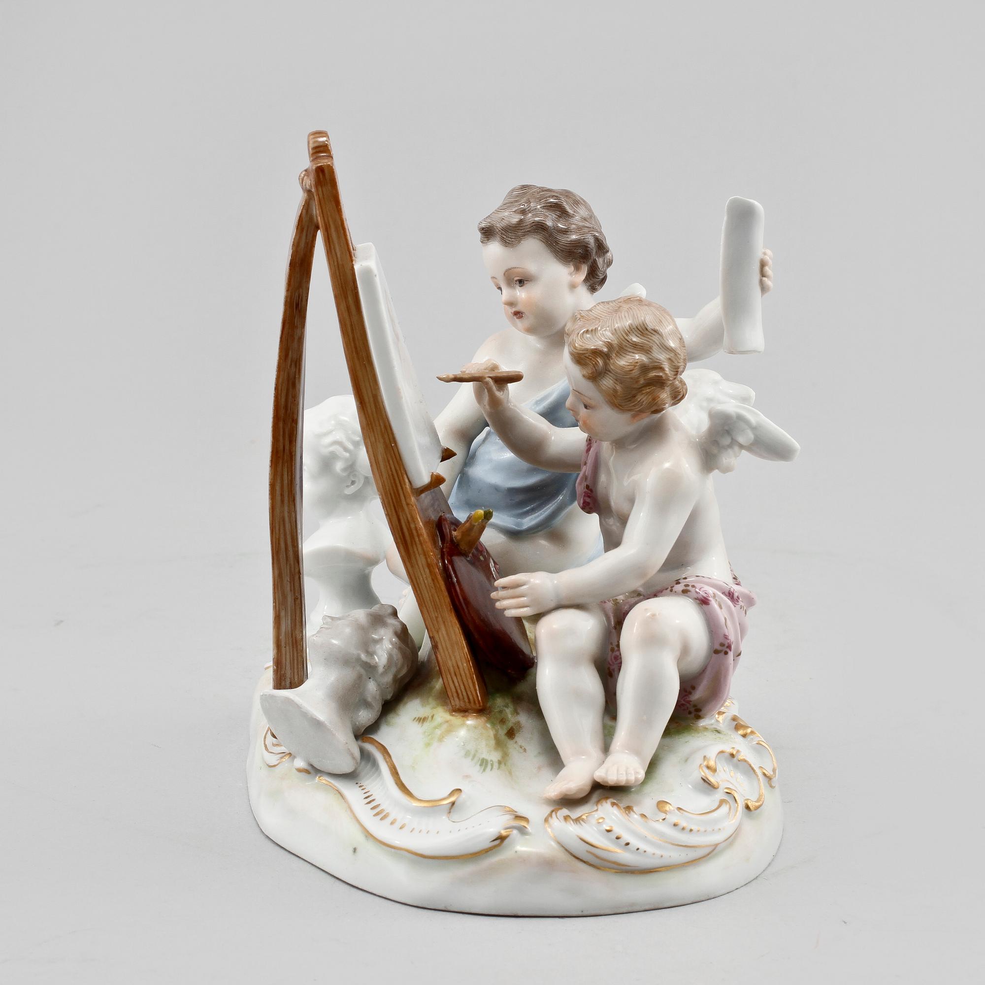 FIGURIN, porslin, Meissen, 1900-talets första hälft.