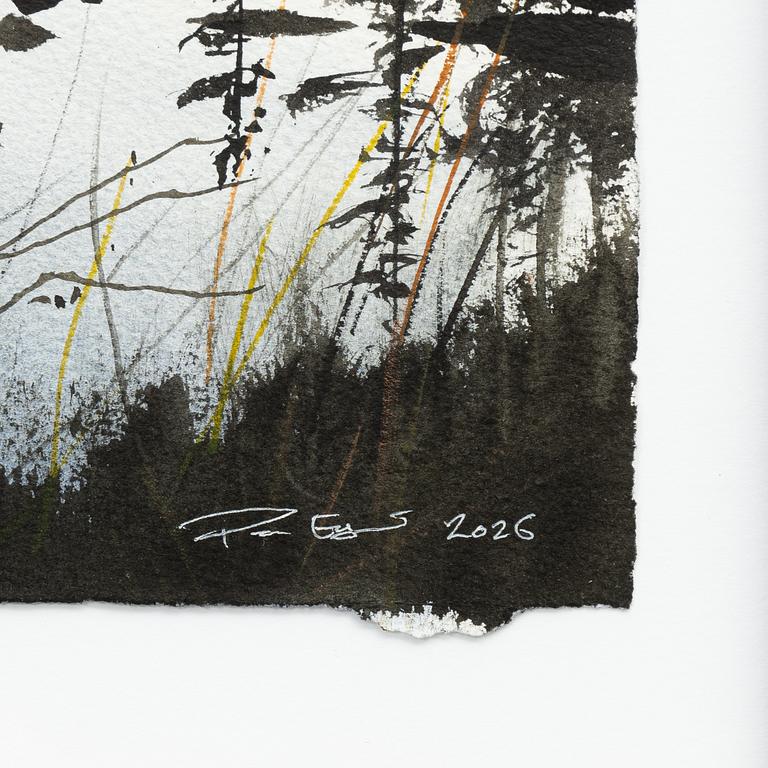 Peter Eugén, Sjö med vass och skog.