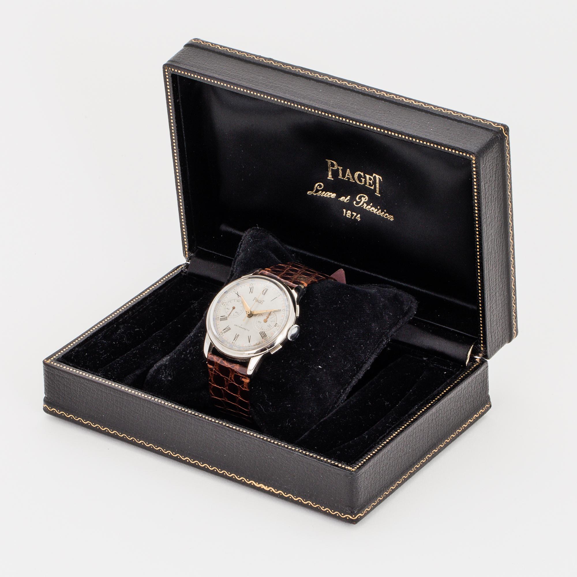 PIAGET, kronograf, armbandsur, 38 mm.
