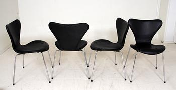 STOLAR, 4 st, "Sjuan", Arne Jacobsen, Fritz Hansen.