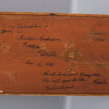 INSTRUMENT, psalmodikon, Färila, Hälsingland, 1860.