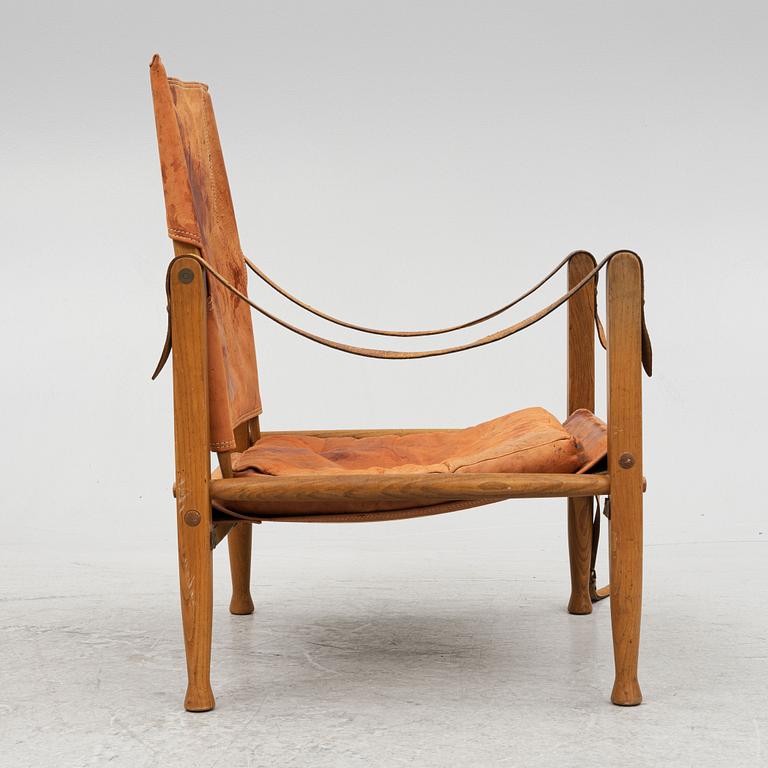 Kaare Klint, a "Safari Chair" armchair, Rud Rasmussen, Denmark, second half of the 20th century.