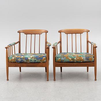 Kerstin Hörlin-Holmquist, armchairs, a pair, "Skrindan", OPE-Möbler, second half of the 20th century.
