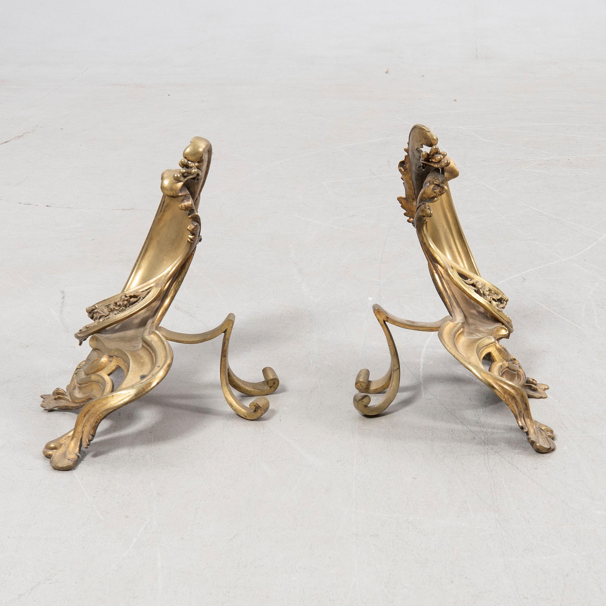 Eldhundar, ett par, Rokokostil, 1900-tal.