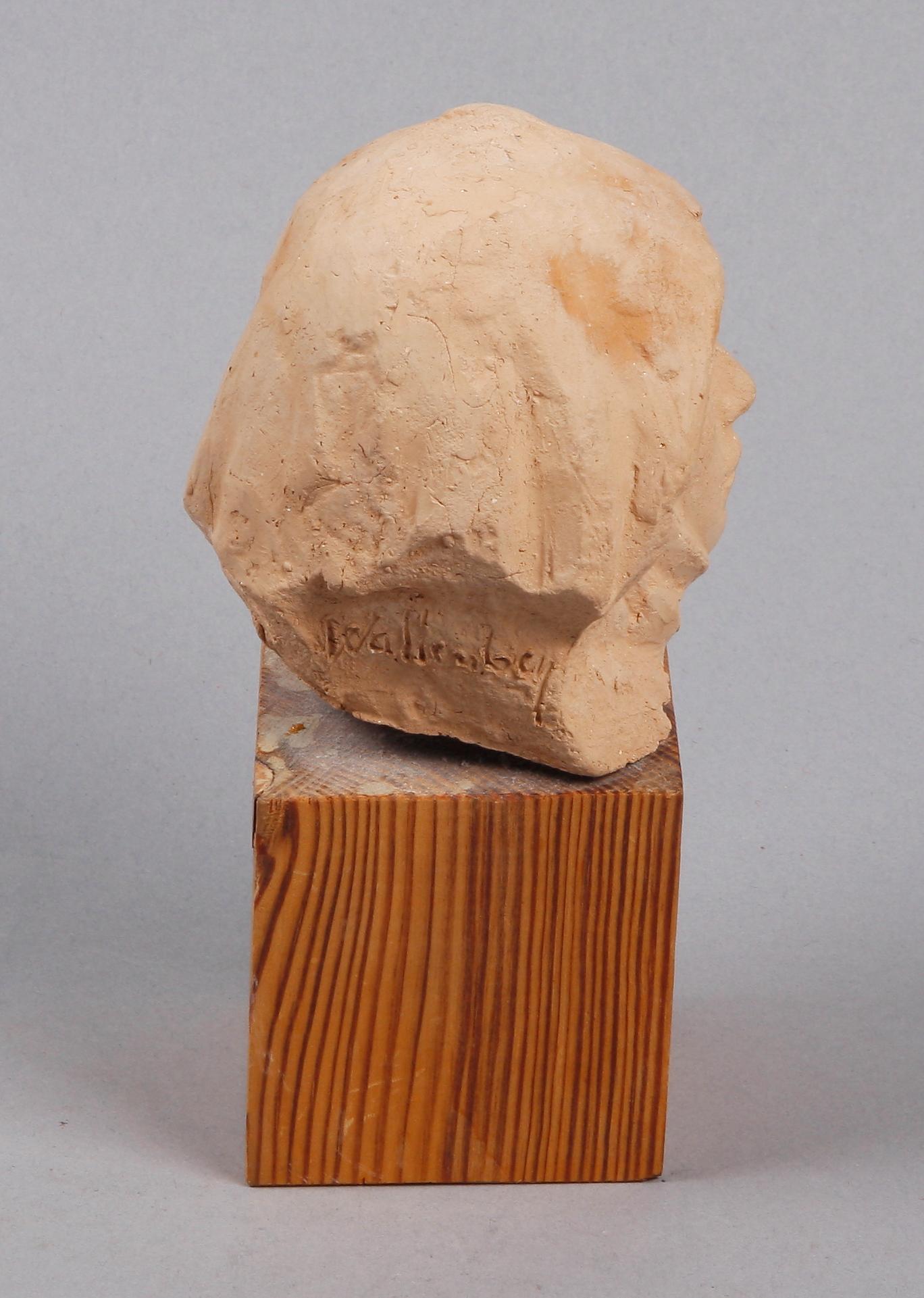 AXEL WALLENBERG, skulptur, lergods. Sign.