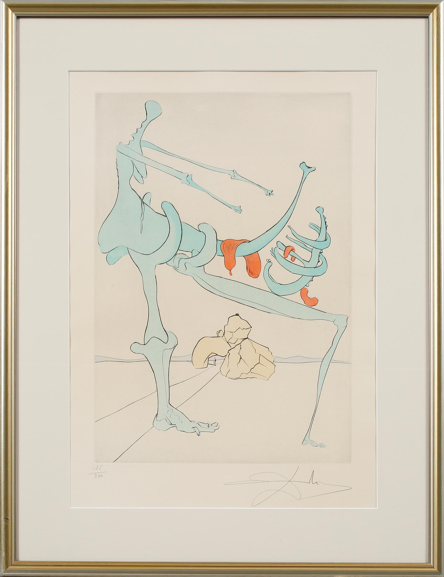 SALVADOR DALI, litografi, signerad och numrerad 15/300.