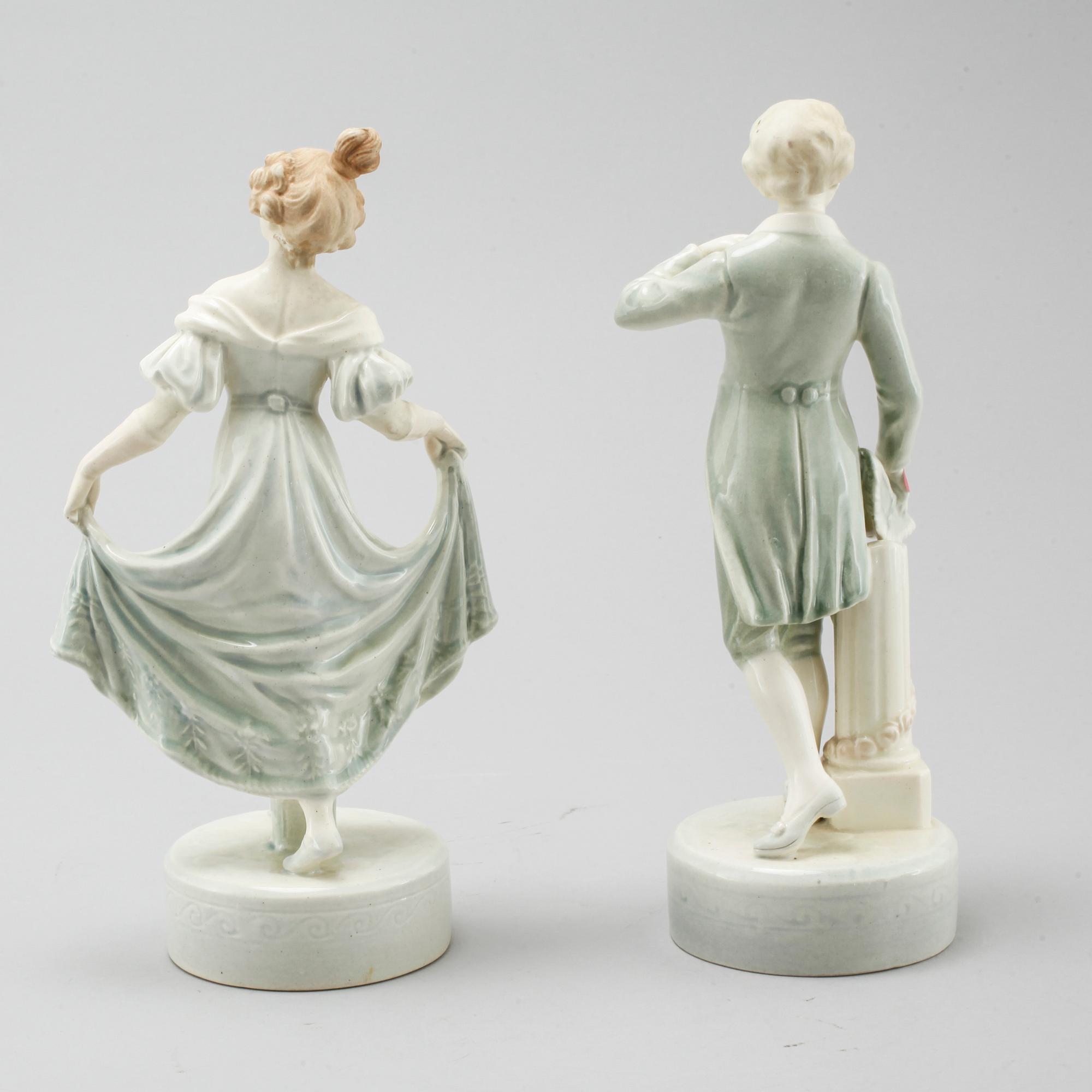 Two porcelain figurines by Ernst Wahliss for Royal Vienna, first half of the 20th century.