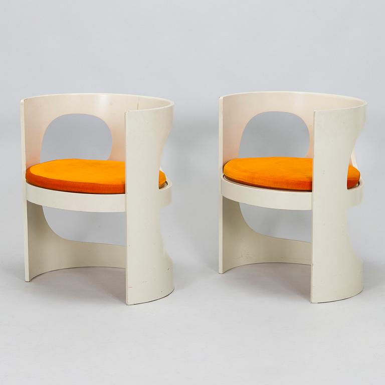 Arne Jacobsen, a set of four 'Prepop' chairs, for Asko, Finland, later half of the 20th century.