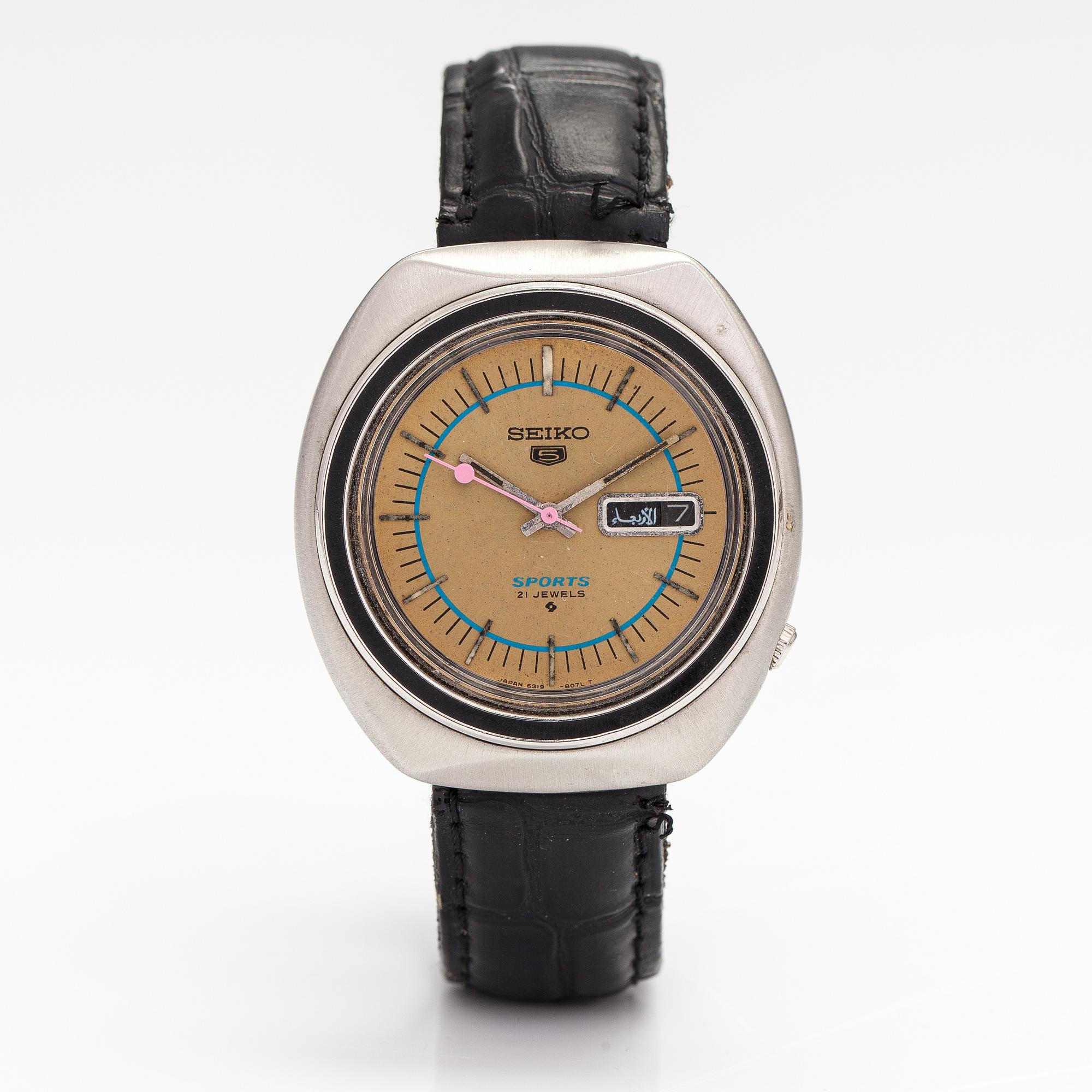 SEIKO, Sports, wristwatch, 41 mm.