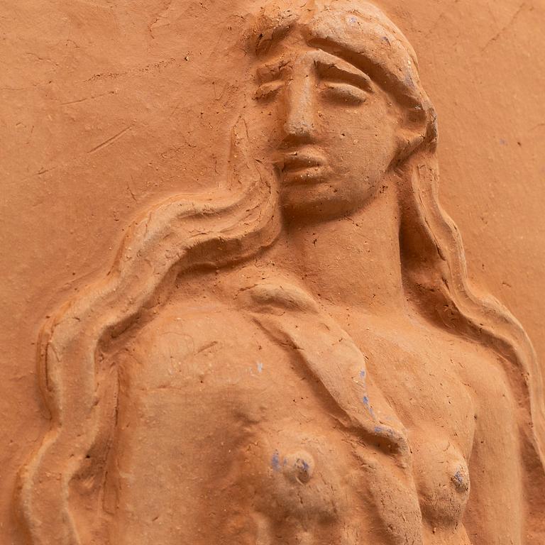 CARL MILLES, after, a wall relief in terracotta, signed C Milles and numbered 36/200.