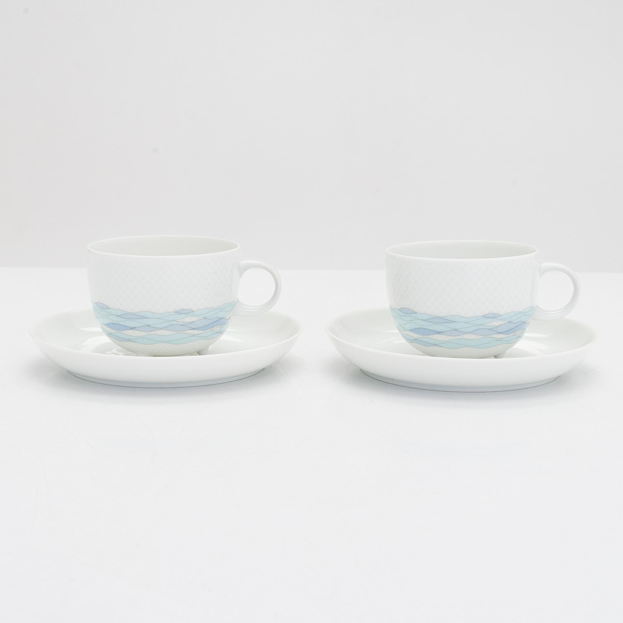 Tapio Wirkkala & Rut Bryk, a 27-piece 'Aquarius' tea/ coffee set for Rosenthal Studio-Linie, Germany 1983-84.