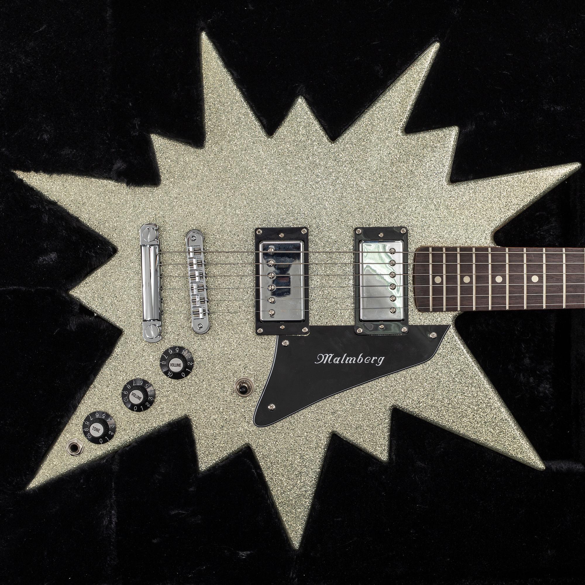 ELECTRIC GUITAR, Malmberg ABBA Star guitar Limited Edition, 2/50, 2014. Signed by Björn Ulvaeus and Göran Malmberg.