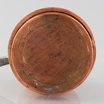 Royal saucepan from the households of Oscar I & Carl XV, mid 19th century.