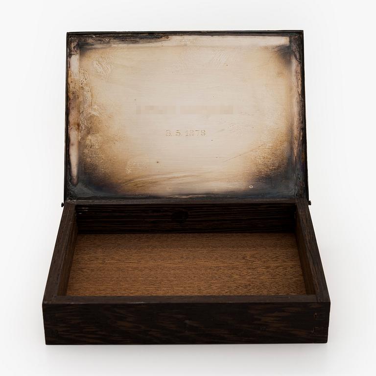 Tapio Wirkkala, A silver lidded box, Kultakeskus, Hämeenlinna 1976.