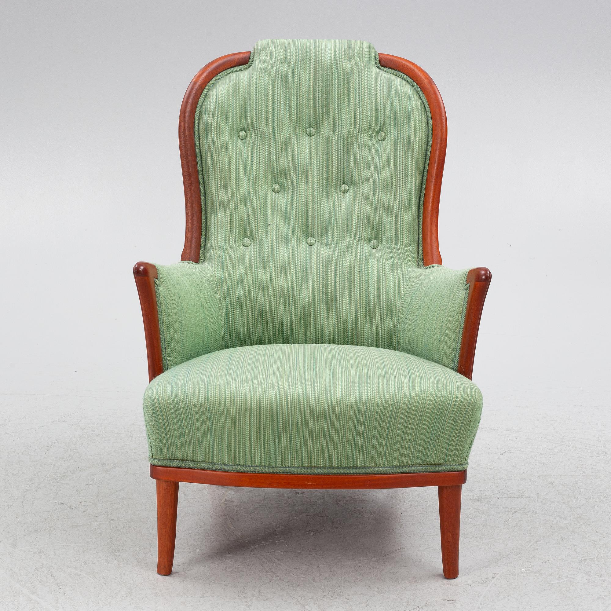 Carl Malmsten, armchair, "Vår Fru", OH Sjögren, late 20th century.