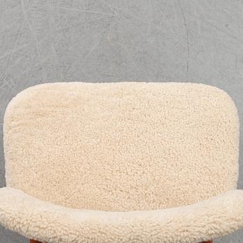 A 1950's pair of 'TeVe' easy chairs by Alf Svensson.