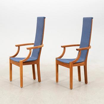 Leo Johansson armchairs a pair "Diabas" Eje Ström AB late 20th century.