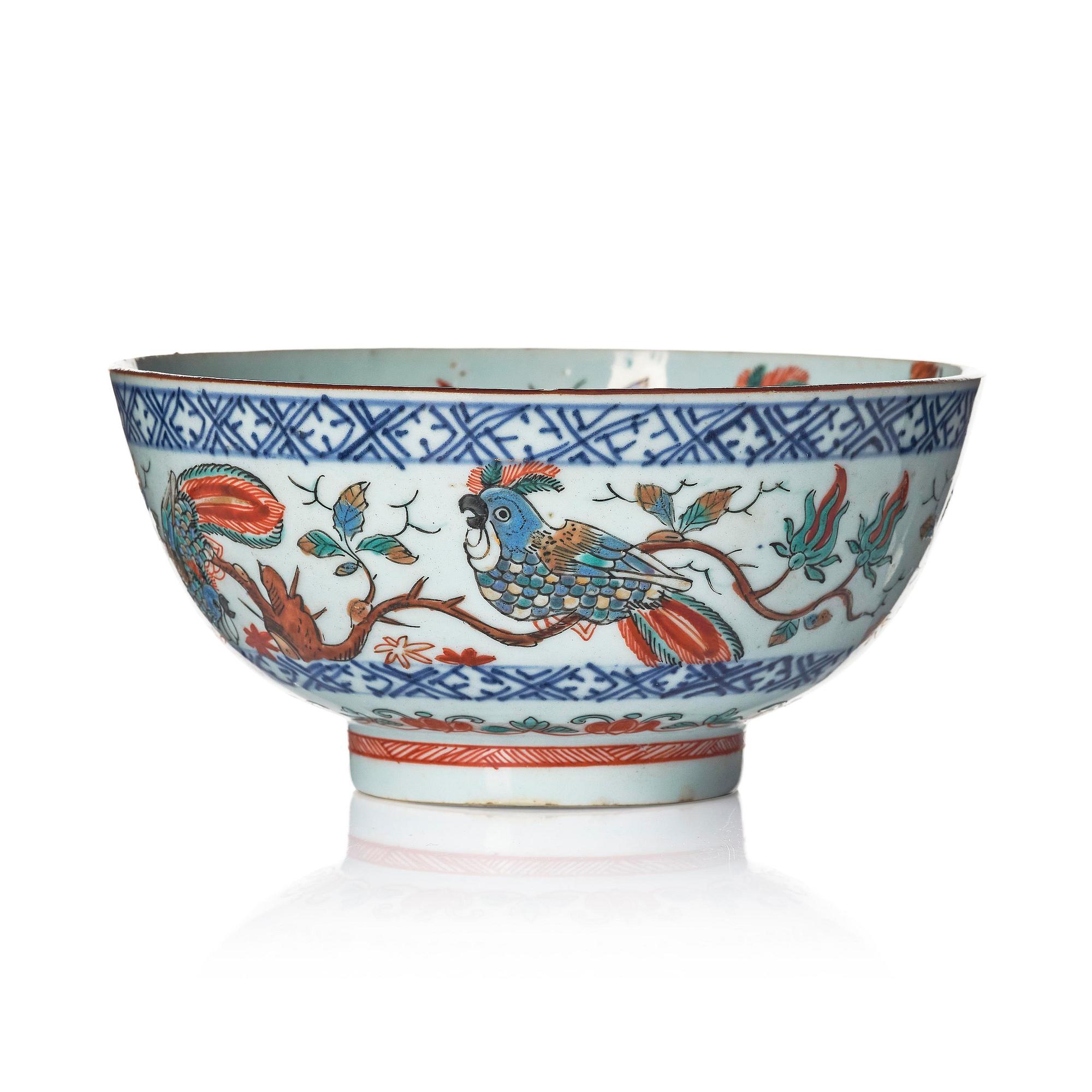 Skål, porslin, Qingdynastin, 1700-tal.