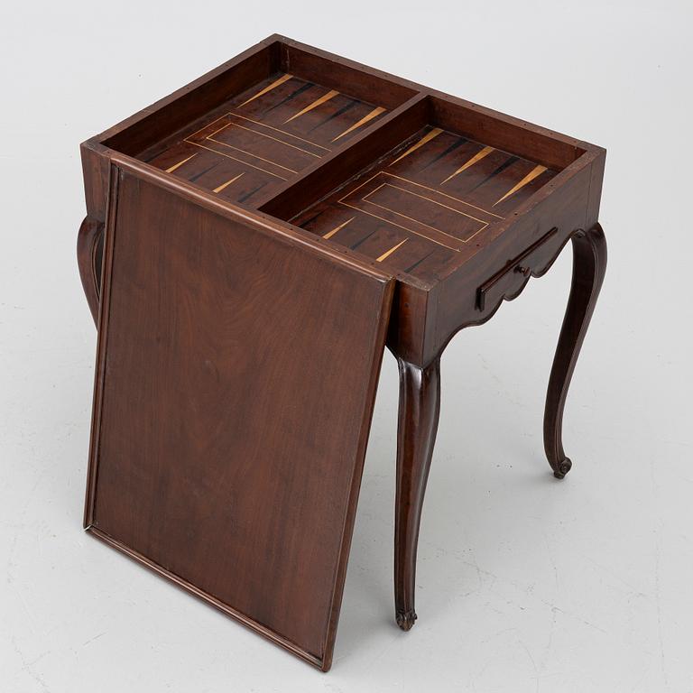 Table/game table, Rococo style, 19th century.
