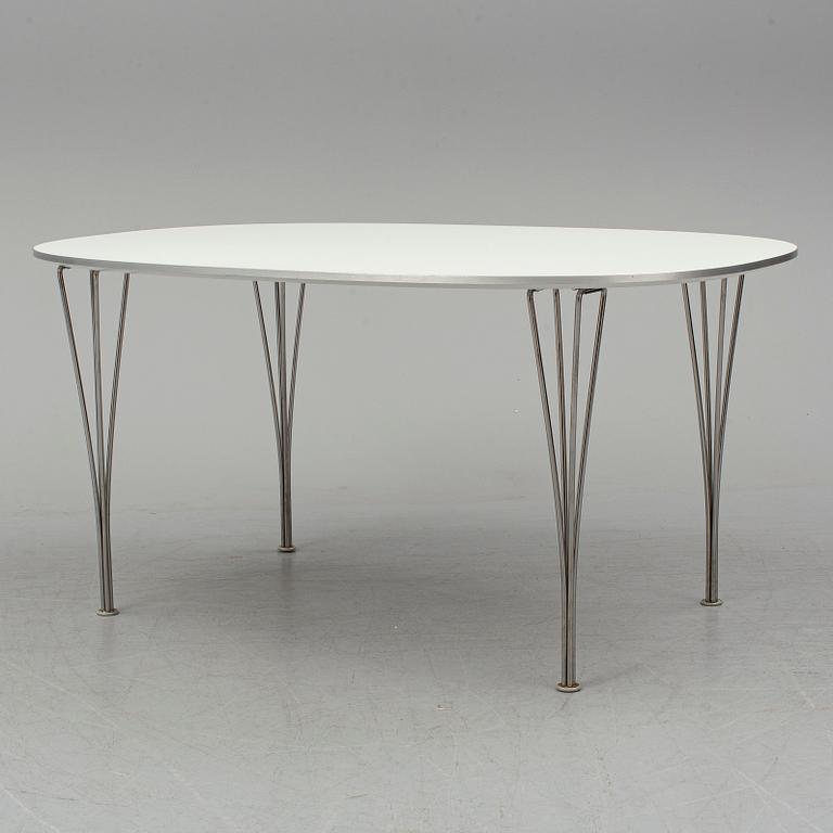 BRUNO MATHSSON & PIET HEIN, bord, "Superelips", Republic of Fritz Hansen, Denmark, MIAB Sverige, 2012.