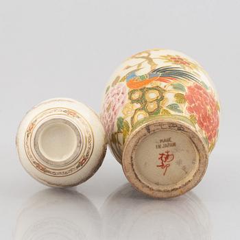 Two pairs of Satsuma-ware vases, Japan, first half of the 20th century.
