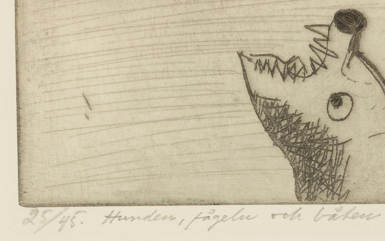 Torsten Renqvist, "Hunden, fågeln och båten".