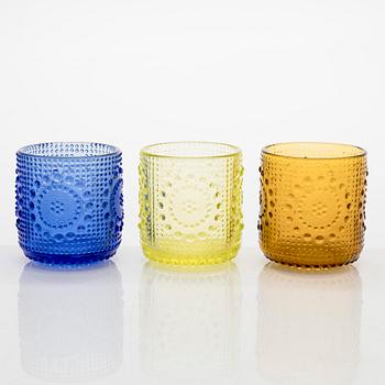 Nanny Still, A 1970's 14-piece set of 'Grapponia' glass tableware for Riihimäki Glassworks, Finland.