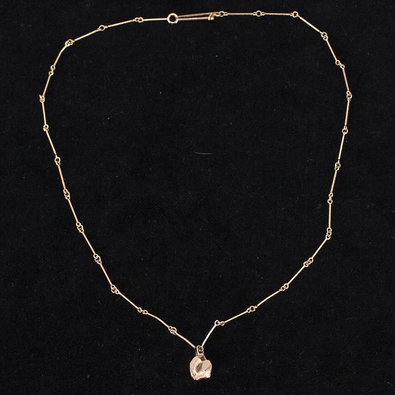 HÄNGSMYCKE, guld 14K, Björn Weckström Lapponia 1982. Vikt. ca 5,9 g.