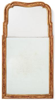 61. A transitional Baroque/Rococo mirror.