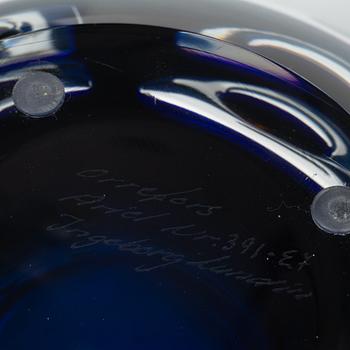 Ingeborg Lundin, An Ariel bowl, Orrefors, 1977.