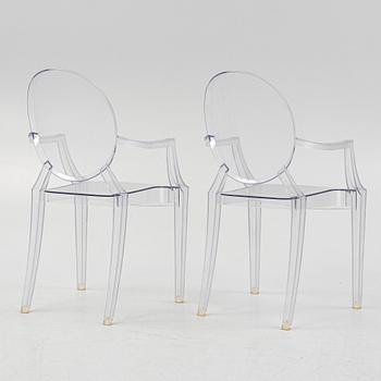 Philippe Starck, a set of six 'Louis Ghost' chairs, Kartell, Italy.