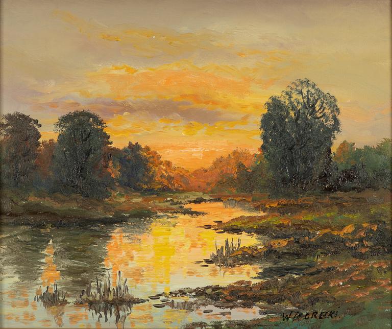 Wiktor Korecki, Evening landscape.
