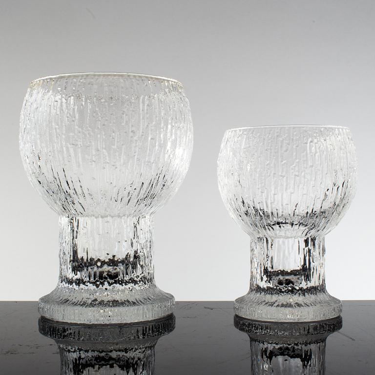 TIMO SARPANEVA, glasservis, 40 delar, glas, "Kekkerit", Iittala, 1970/80-tal.